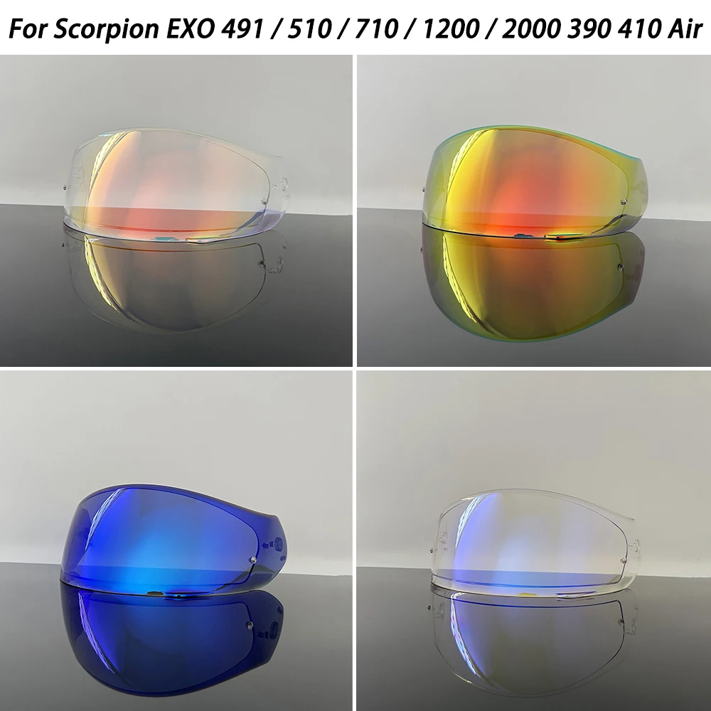 helmet Visor Anti-UV PC visor Lens EXO-491 Model Smoke Dark Replacement Visor For Scorpion EXO 510 710 1200 / 2000 390 410 Air