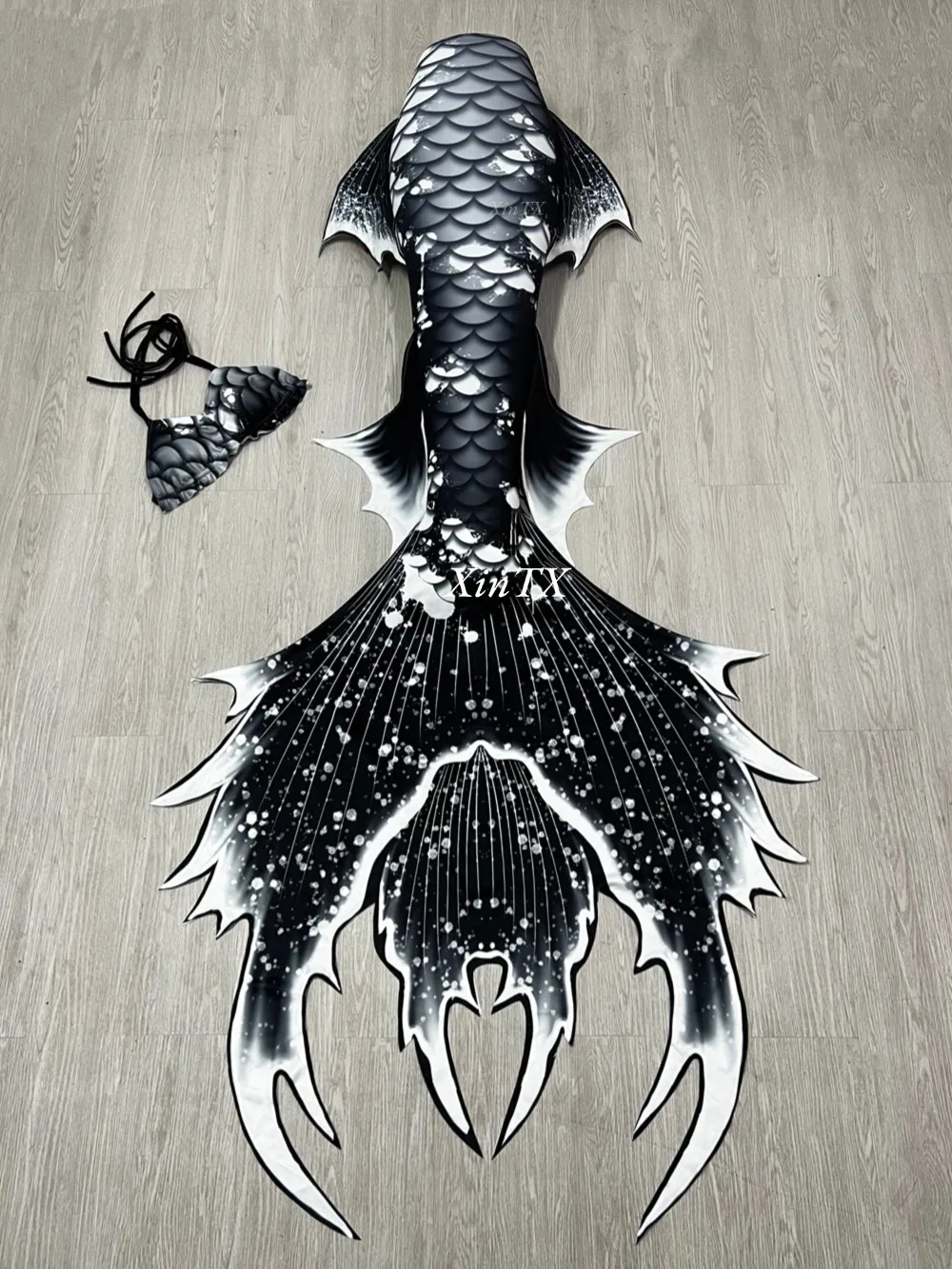 Professional Adult Mermaid Tail Woman Fish Scale Lace Sexy Bikini Original Design Manta Ray Aquarium Swimming Show Cosplay