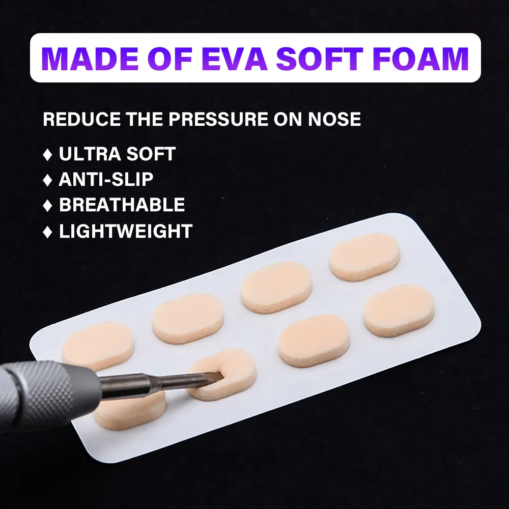 SW Self-adhesive Anti-slip Glasses Sponge Nose Pads Soft Foam Anti Pressure EVA Nose Pad Sticker Comfortable Nose Support - Image 3