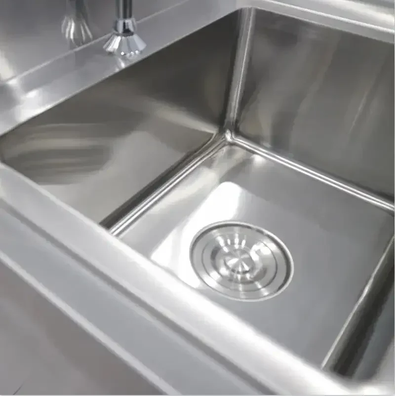 Hot SalesCommercial Equipment 201 And 304 Stainless Steel Material Portable Kitchen Sinks Portable Basin Sink Wash Hand With Sta
