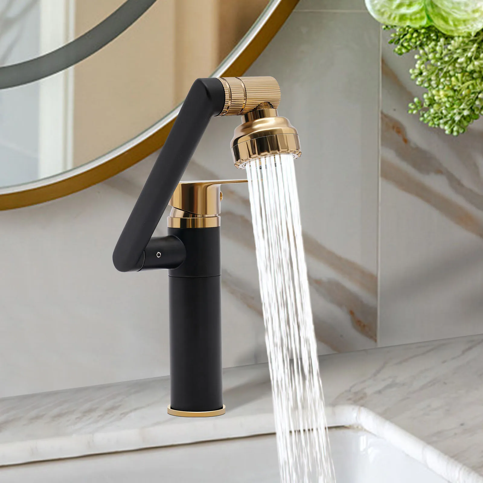 Sink Tap 360° Swivelling Kitchen Sink Tap Mixer Tap New Designed Washbasin Mixer Tap with One Handle