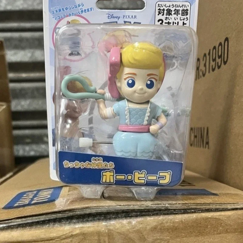 Anime Toy Story reloj Woody Cuisi tenedor Buzz Lightyear figura alienígena juguete de cuerda modelo adornos niños regalo de cumpleaños