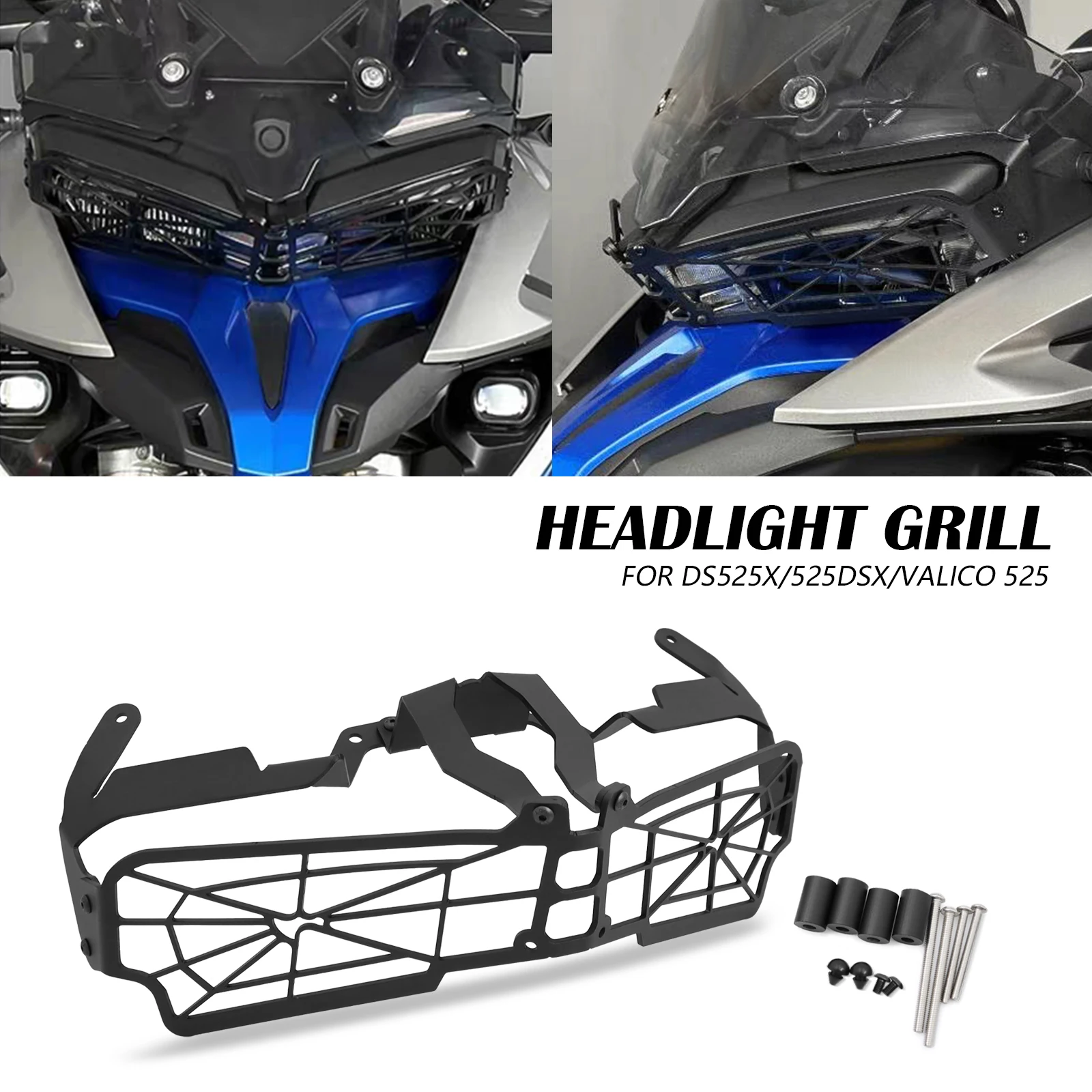 

Защитная сетка для фары мотоцикла VOGE Valico 525 DS525X 2023 2024 2025, передняя крышка фары, сетка для фары VOGE 525DSX