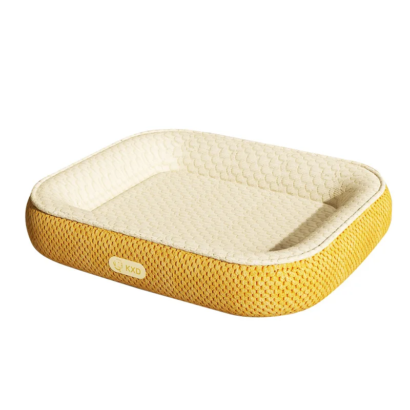 Cama refrescante con perlas de hielo para perros y gatos, tapete coche - imagen 5