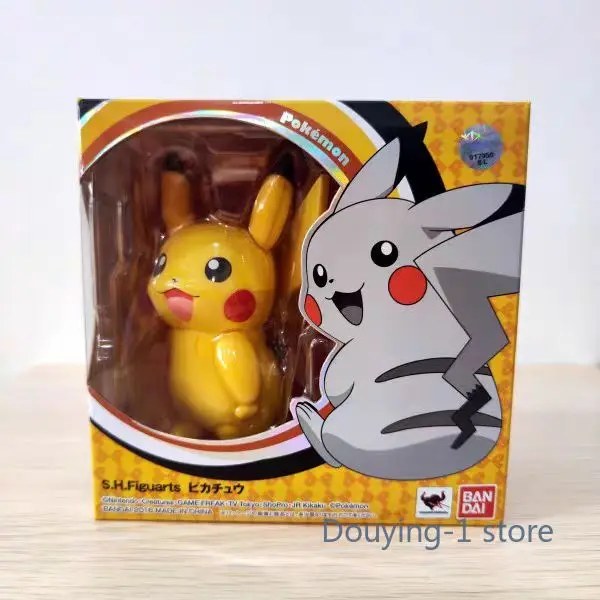 

In Stock Bandai Pvc Shf Pokemon Pikachu Action Figures Anime Model Toys Figura Gifts