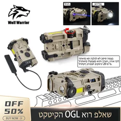 WADSN tactical flashlight red dot sight green blue metal OGL pointer air gun military Ar 15 rifle accessories 20mm rail