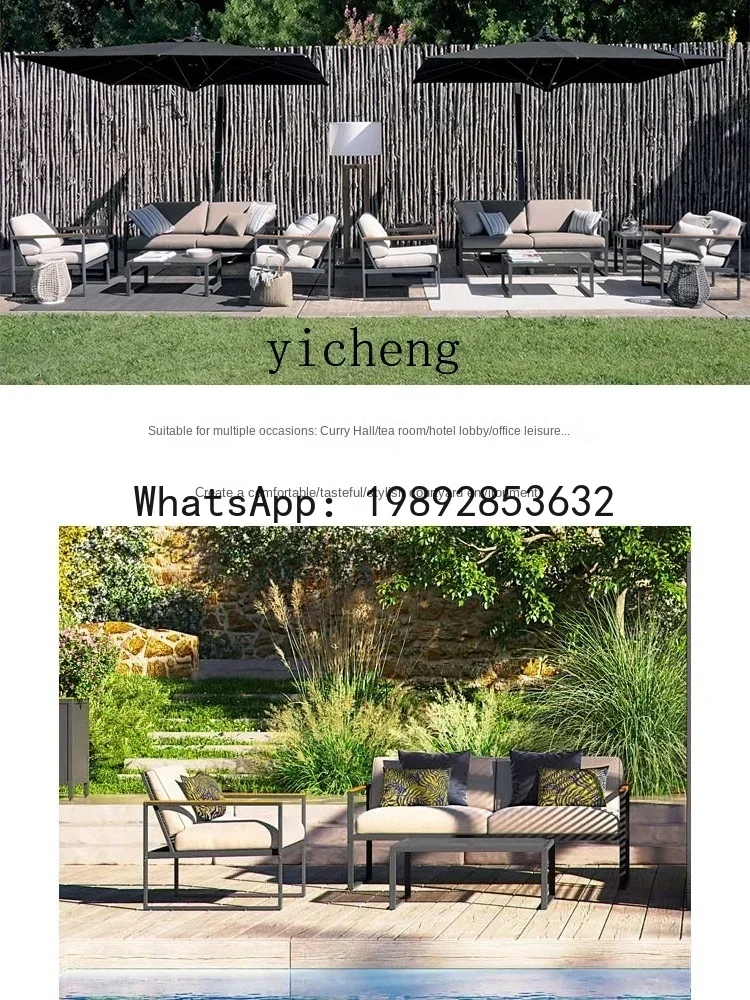 Outdoor Sofa Hotel Villa Overhead Floor Designer Modern Courtyard Couch