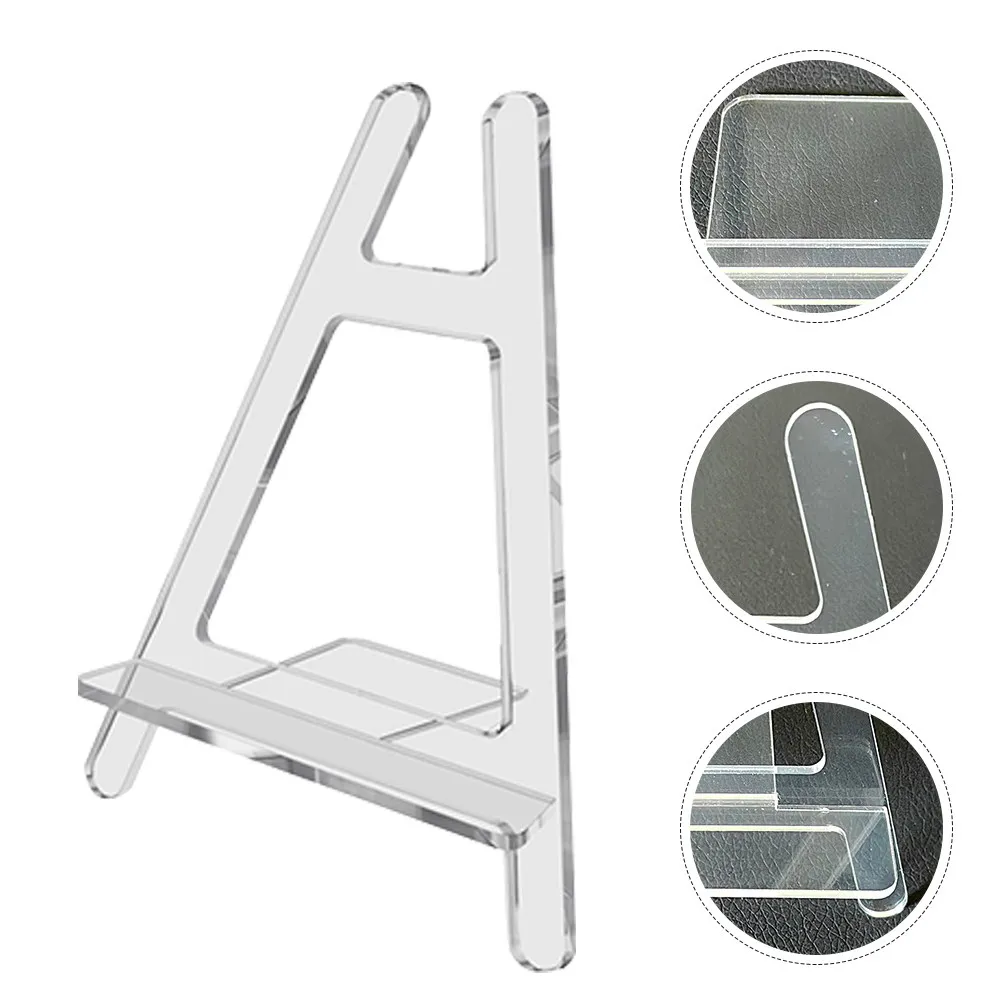 

2Pcs Clear Acrylic Phone Stand for Desk Mobile Phone Holder Display Rack Retail Cellphone Stand Desk Accessories for Women