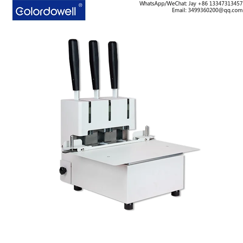 

WD-320 Ручная машина для переплета резьбы с тремя отверстиями Легкая резьба Специальный стальной сверлильный хвостовик