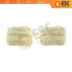 ESC Auto Parts EWR5018 2 Pieces Window Regulator Repair Clips Brackets Front Right Door  for Hyundai I30 MK1 2007-2011