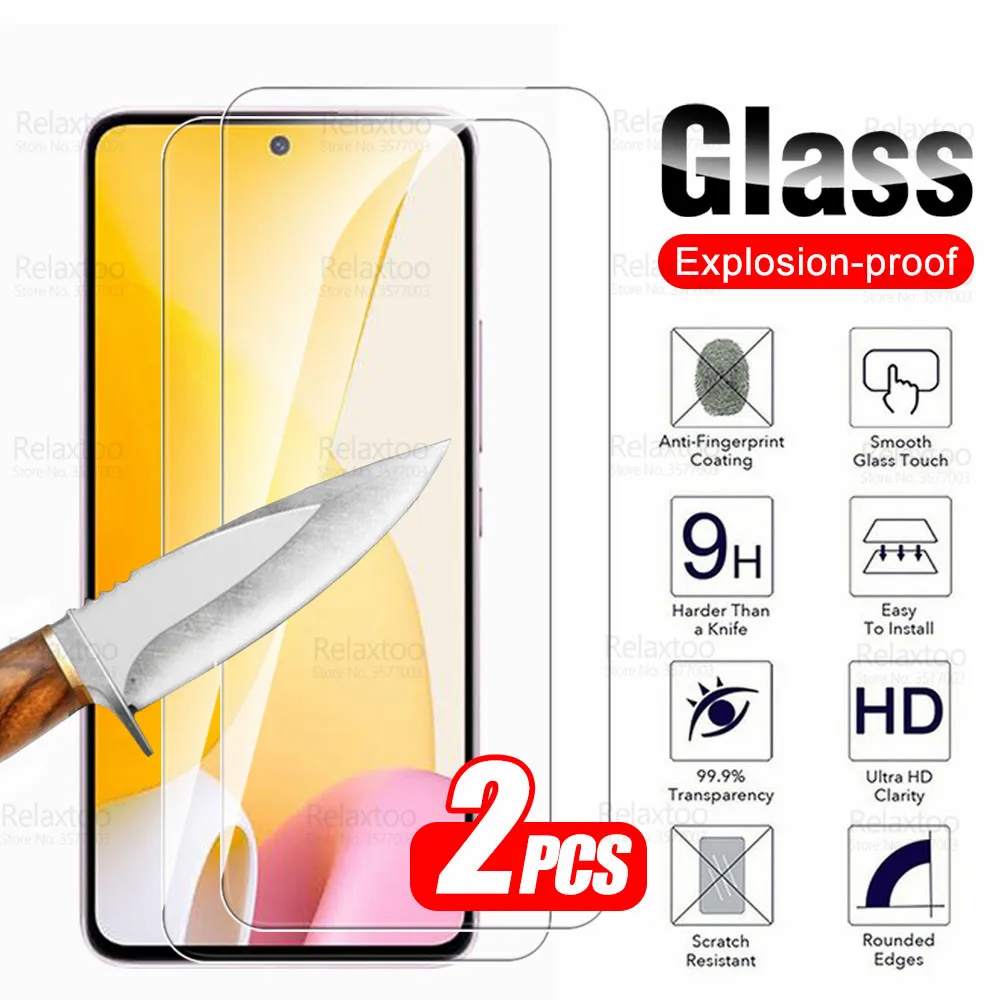 2Pcs Protective Tempered Glass For Xiaomi 12 Lite Glass Screen Protector Xiomi Mi 12Lite Mi12 Light Mi12Lite 5G 6.55