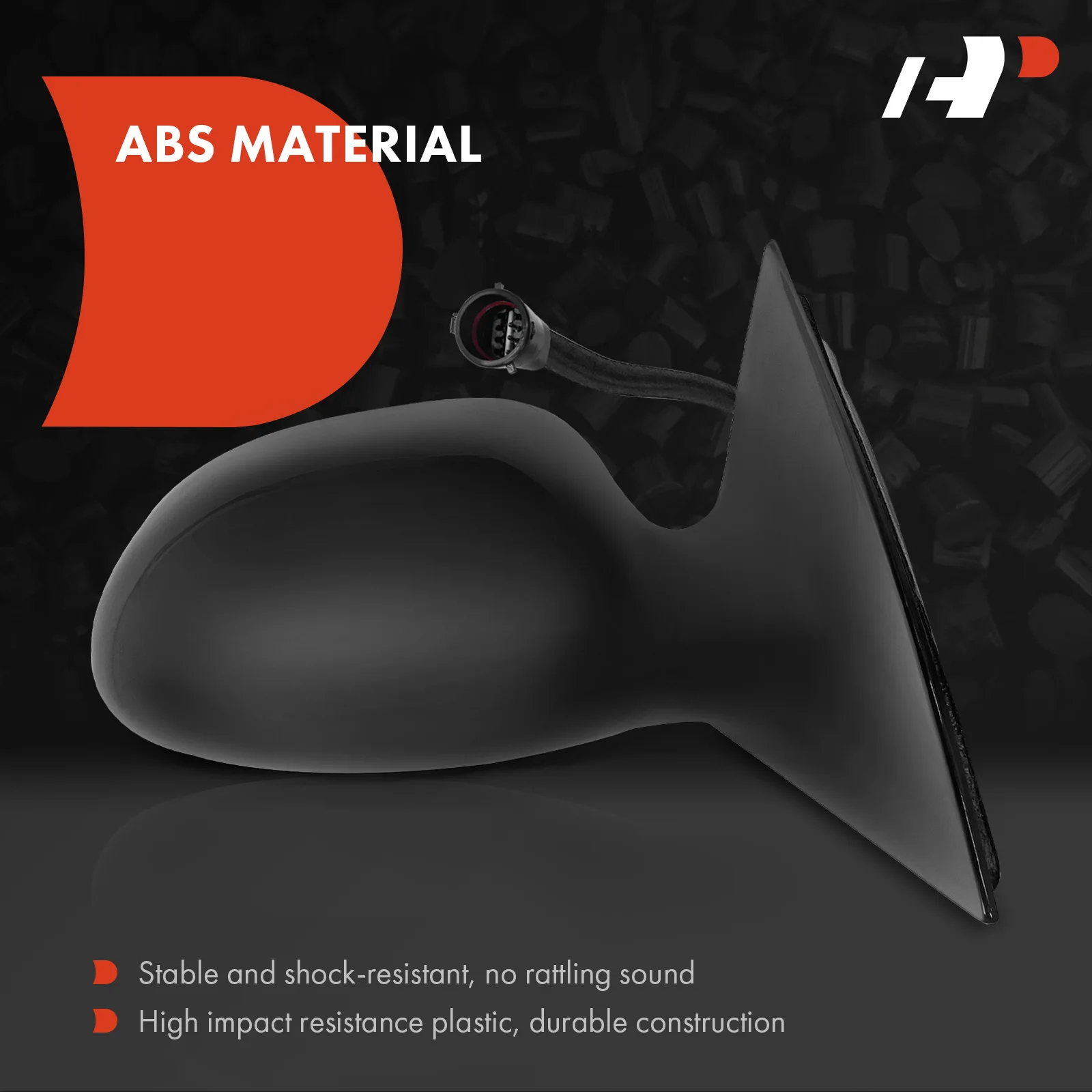 A-Premium Passenger Side Power Door Mirror for Ford Taurus 1996-1999 Mercury Sable 1996-1999 Non-Folding Smooth Black