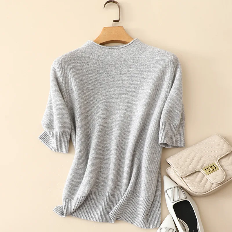 masigoch autumn fashion thick casual 100% cashmere half turtleneck sweaters