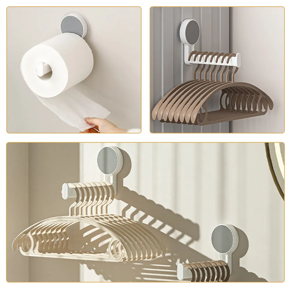 Bathroom Toilet Paper Holder Wall Mounted Towel Holder Space Saving Organizer Multi Use Roll Dispenser Easy Install Sleek Modern