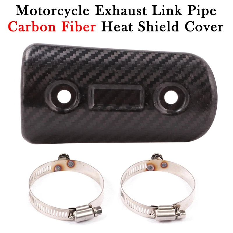 

Universal Motorcycle Exhaust Muffler Yoshimura Escape Moto GP Likn Pipe Carbon Fiber Heat Shield Cover For Yamaha Honda Kawasaki