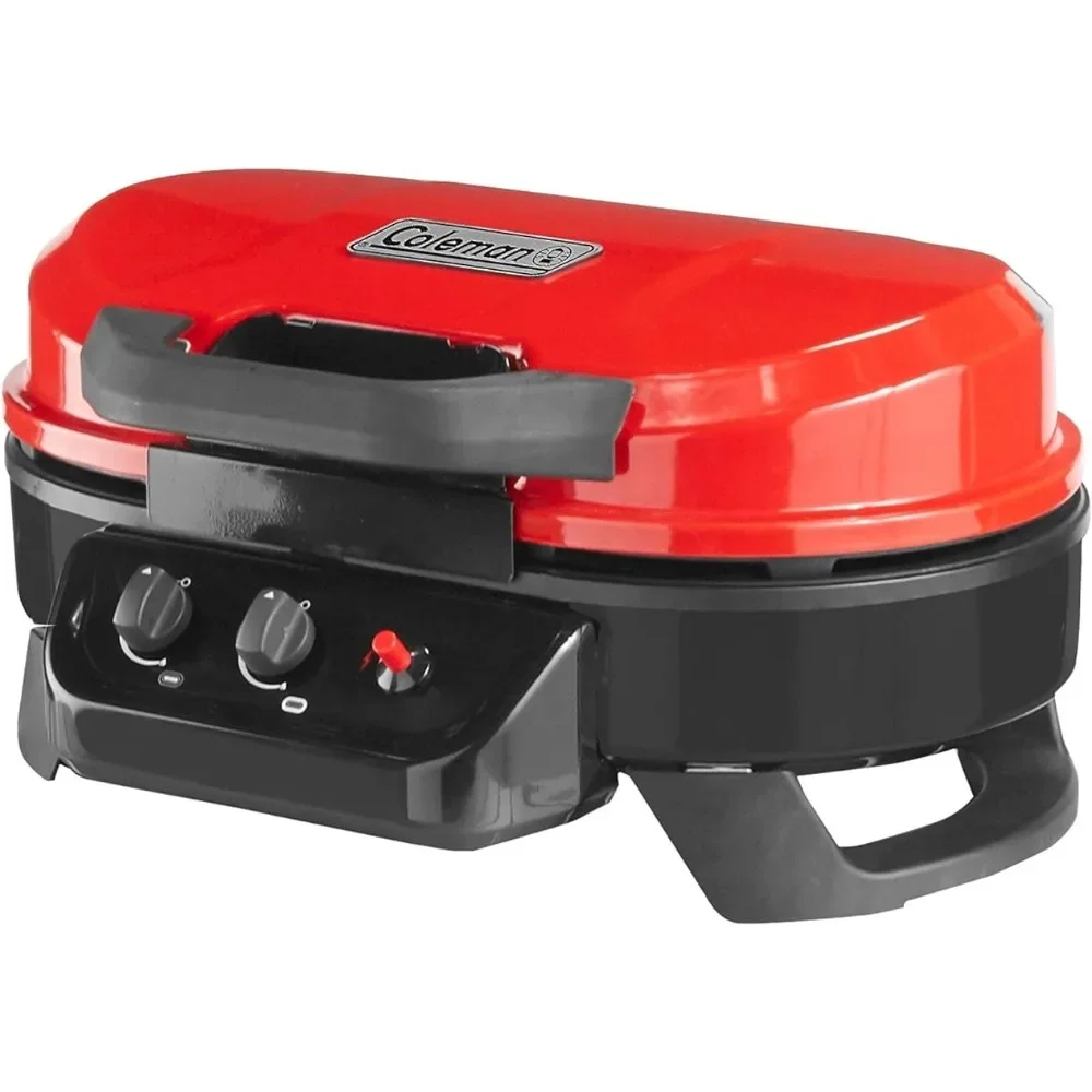 

Portable Tabletop Propane Grill Gas Grill with 2 Adjustable Burners Ignition&11,000 BTUs of Power for Camping Freight free