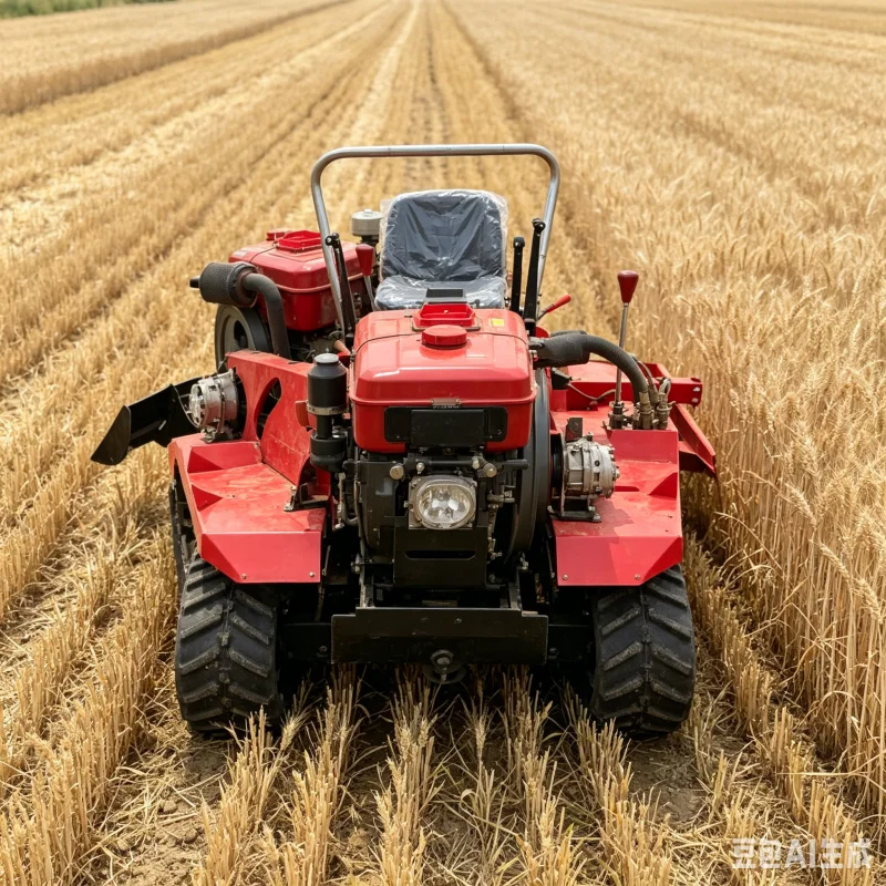 Heavy Duty Greenhouse Gas Tiller Crawler Compact Rotary Cultivator Adjustable Width Soil Loosening Machine