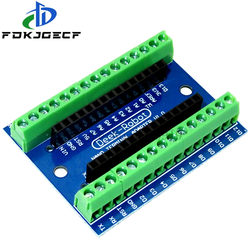 1PCS NANO V3.0 3.0 Controller Terminal Adapter Expansion Board NANO IO Shield Simple Extension Plate For Arduino AVR ATMEGA328P
