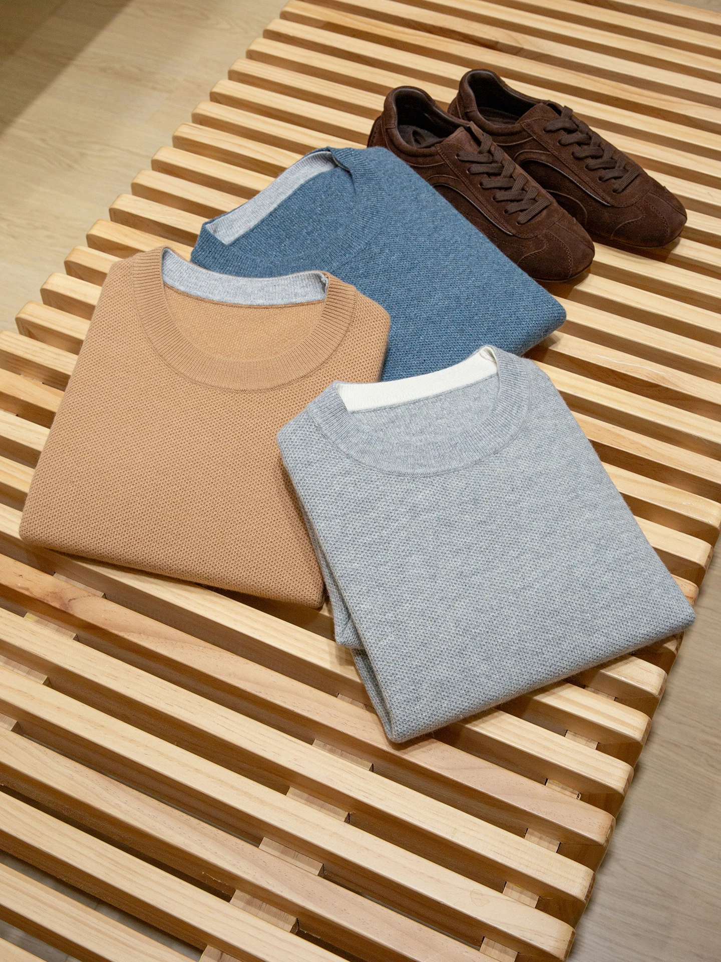 

BC 100% Wool Old Money Style Men's Thickened Warm Knitted Sweater