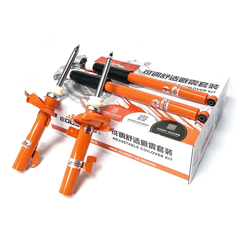 

EDDYSTAR Adjustable Shock Absorbers 24 Levels Damping Adjustable Coilover Suspension Kit for Mazda 3 Mazda 6