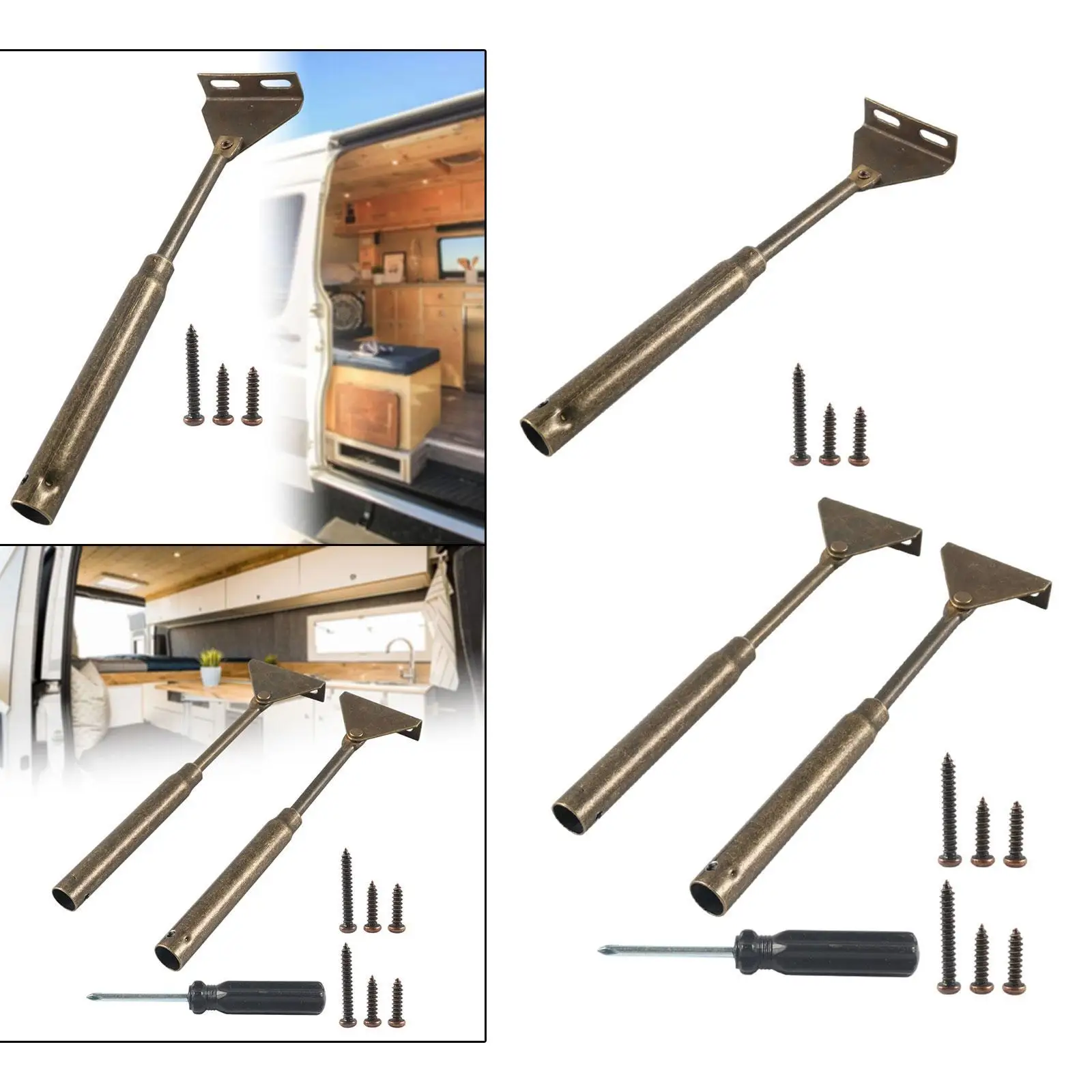 

Door Support Strut Spring Loaded RV Repair Parts Accessories High Performance Cabinet Hardware Iron for RV Cabinet Door