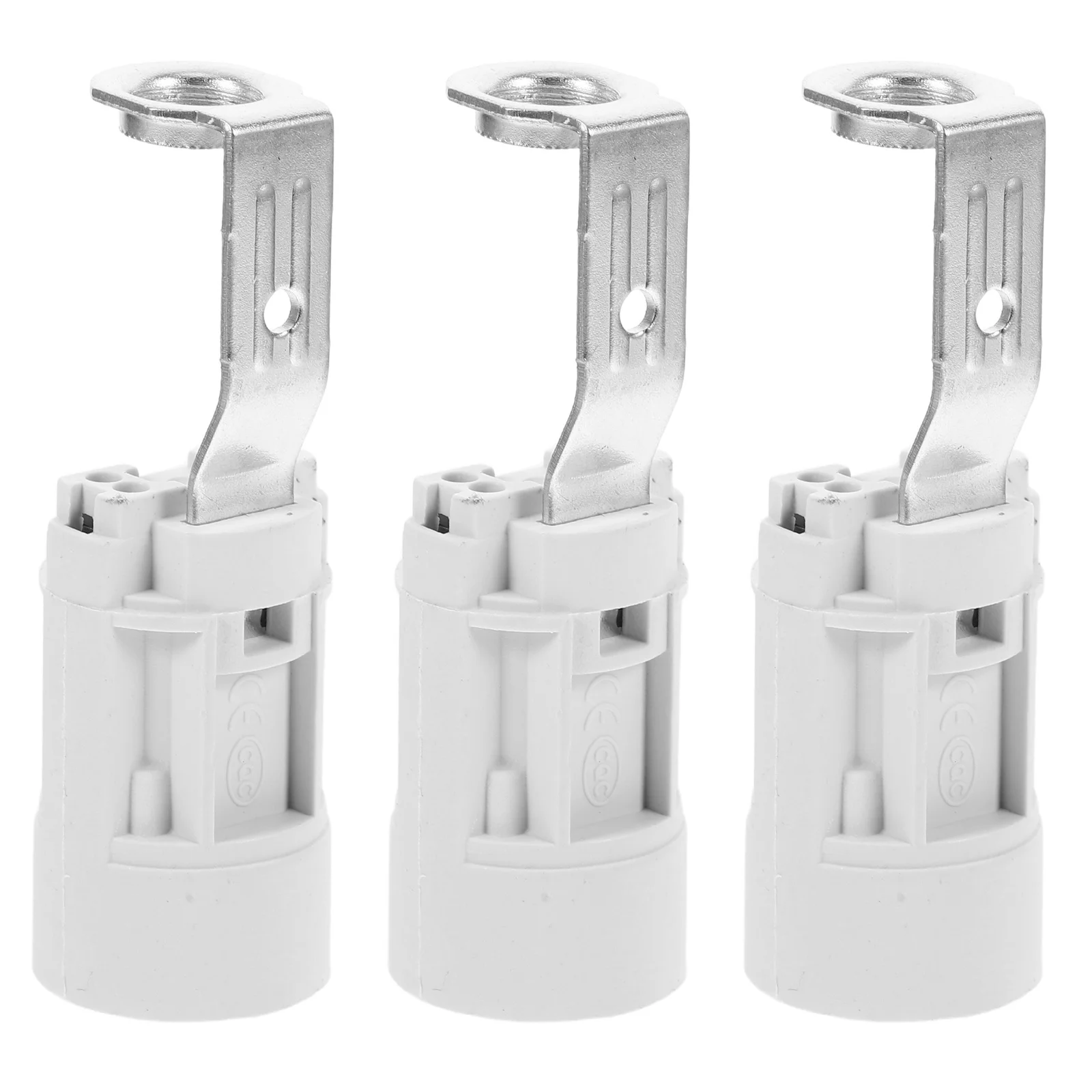 

3pcs E14 Screw Base Holder European Style Pipe Light Sockets Unique Decorative Socket Replacement Diy Lamp Parts
