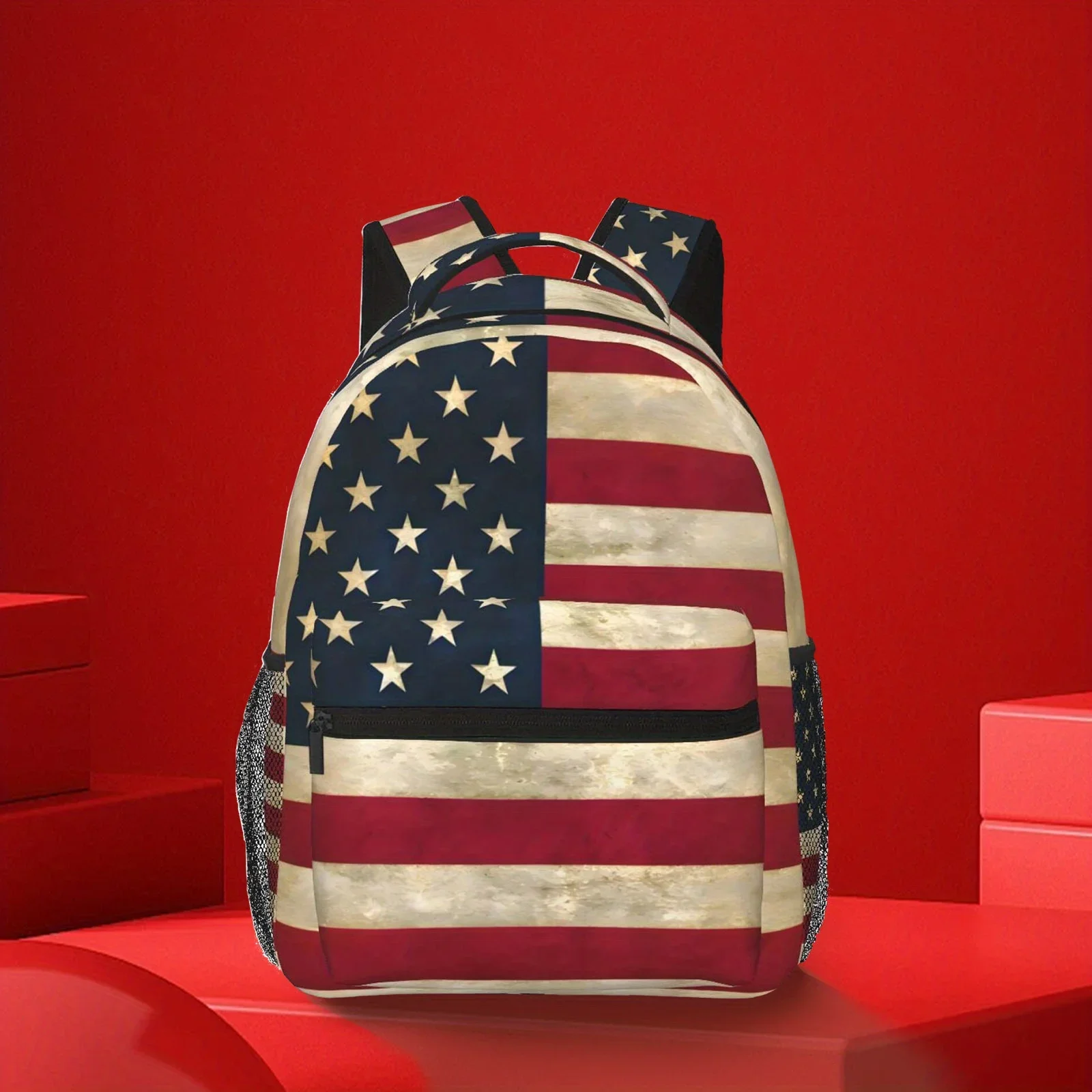 Men'S Patriotic American Flag Backpack Lightweight, Spacious, Durable | Ideal For Electronics & Daily Use | Perfect Gift For C