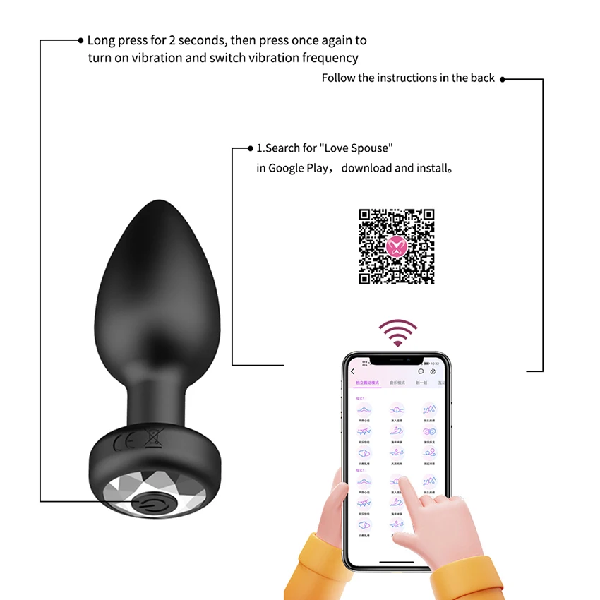 APP التحكم اللاسلكي الشرج هزاز بعقب المكونات الرجال جهاز تدليك للبروستاتا محفز الإناث الاستمناء الكبار الجنس لعب للنساء مثلي الجنس 18