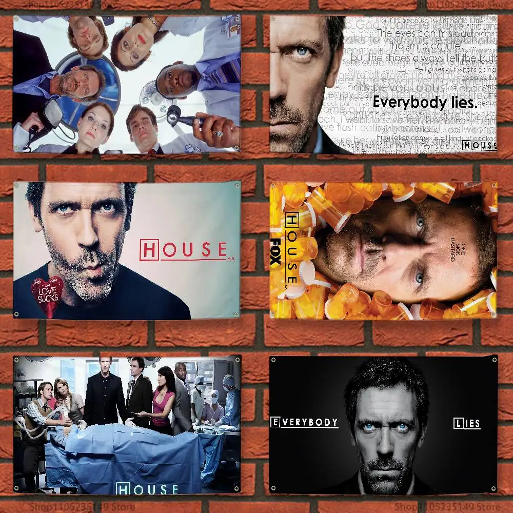 

House The Doctor Flag Dormitory Family Wall Banner Outdoor Activities Atmosphere Tapestry Decor