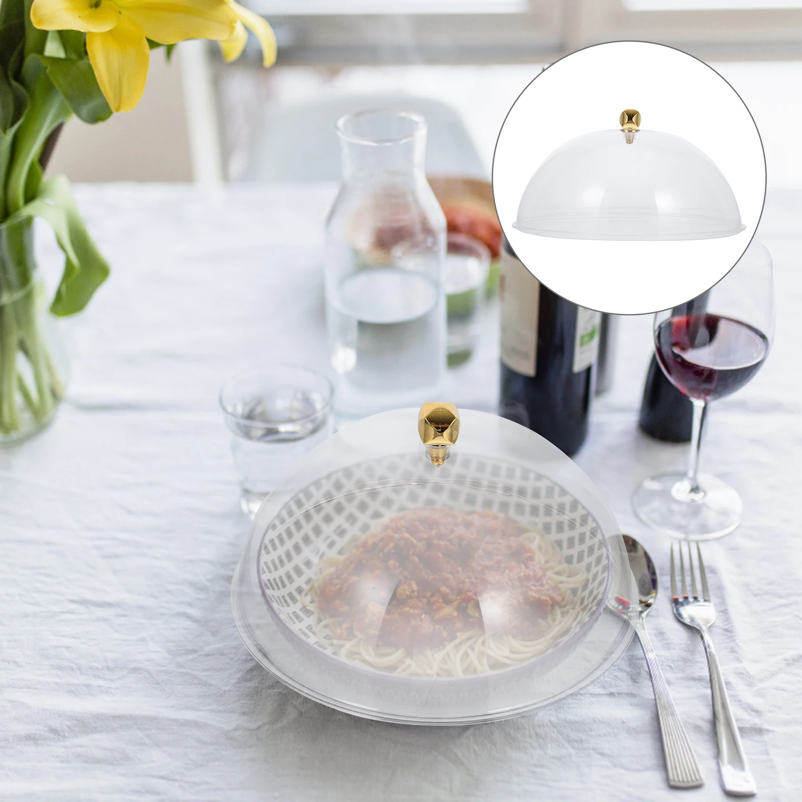 

1 pc Round Food Kitchen Multipurpose Protective Cover Plastic Dessert Fruit Vegetable Cake Cover For Home Restaurant