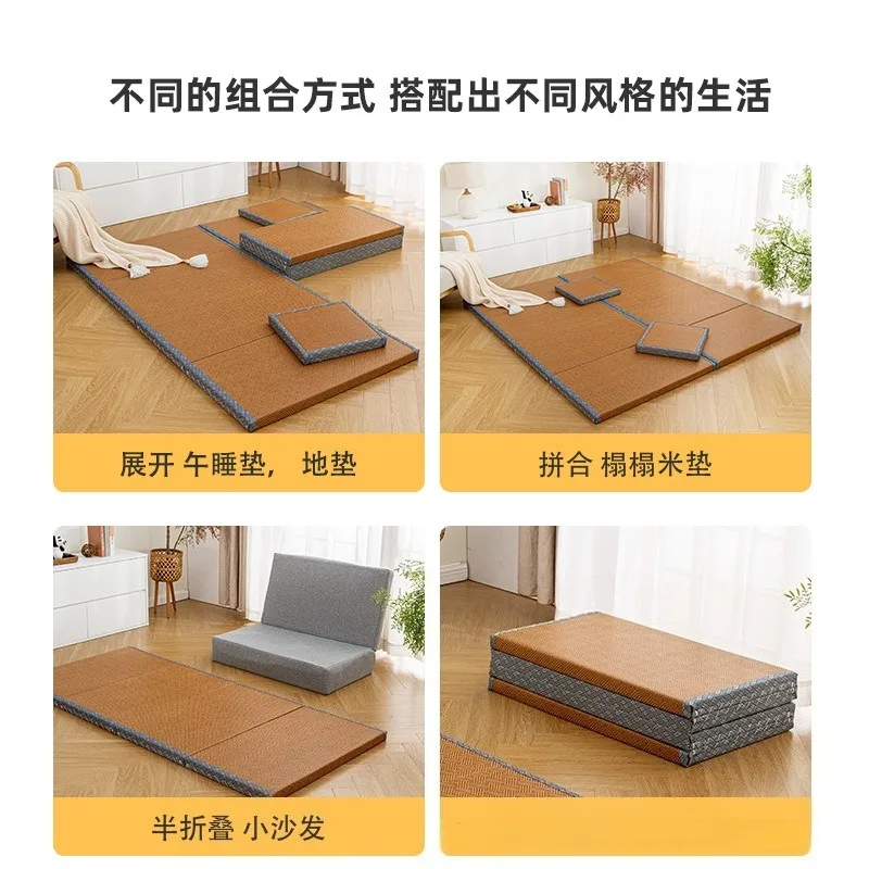 tatami mat, floor sleeping mat, foldable lunch break mat, hotel bed and breakfast plus hard mattress