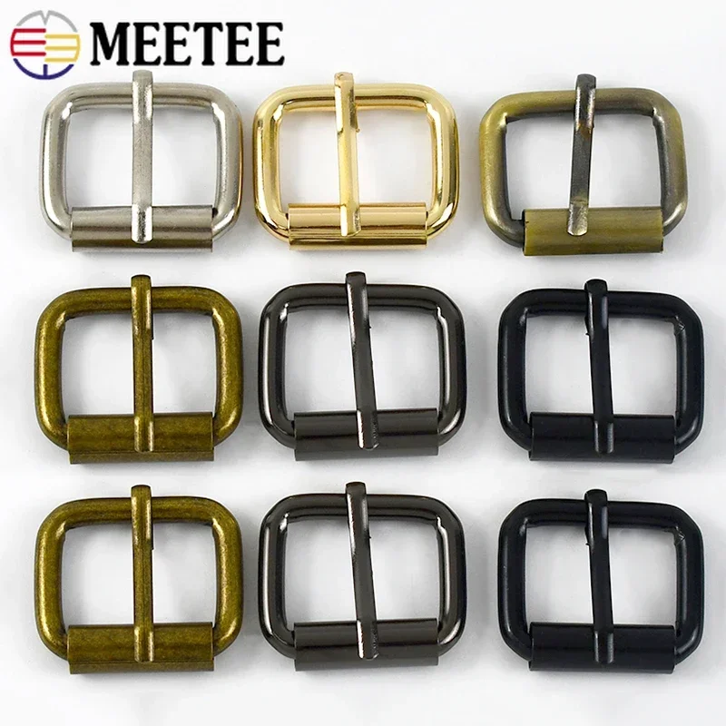 10/20Pcs 13-38mm Metal Belt Buckles Bag Strap Pin Buckle Dog Collar Chain Clasp Roller Ring Hooks Shoes Leather Loop Accessories