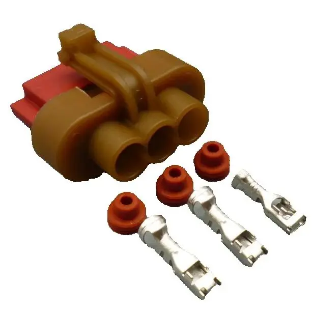 shhworldsea 3 Way 4938402-1 Auto Waterproof Socket AC Assembly Auto Cable Connector