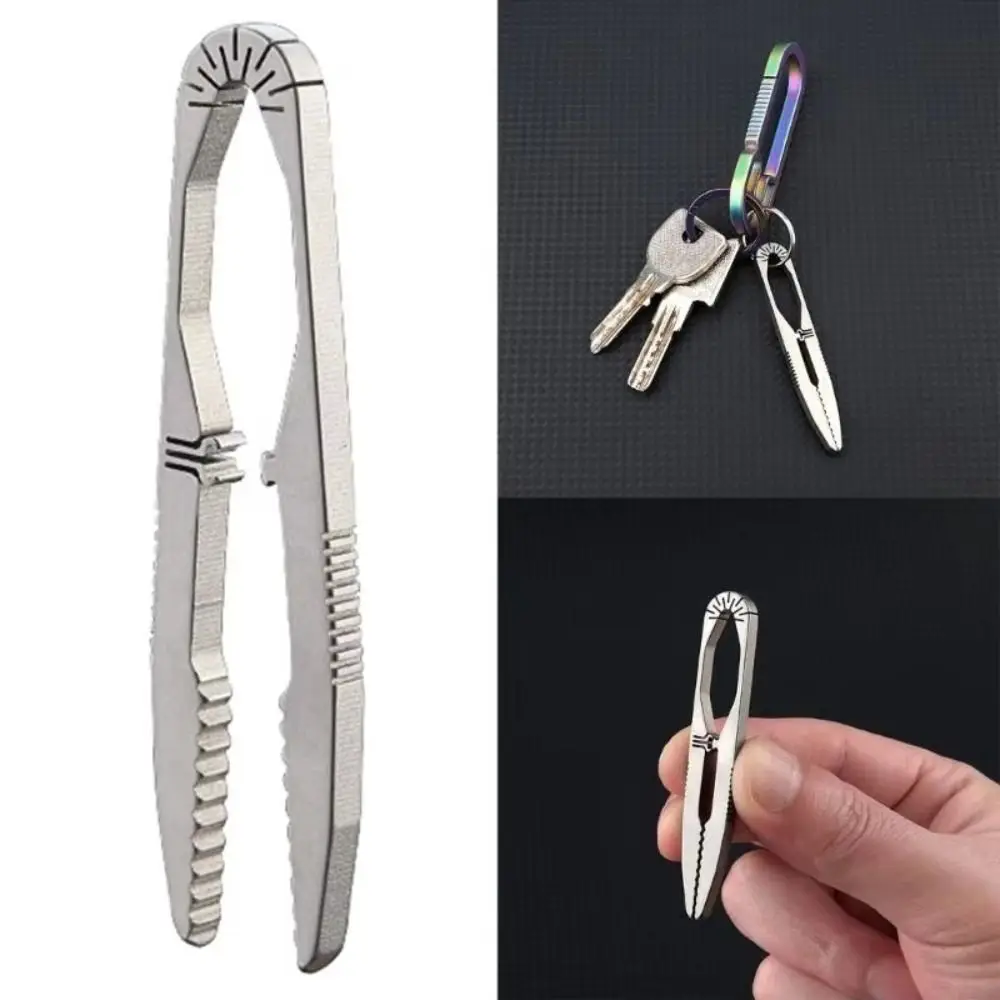 

Easy To Use Emergency Camping Tweezer Small Size Multifunction Outdoor Tool Snap Lock Mini Clip Survival Supplies Travel