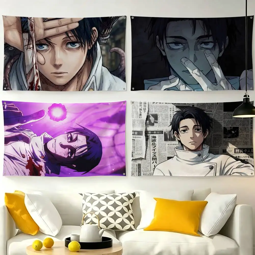 Okkotsu Yuta J-Jujutsu Kaisen  Flags Wall Hanging Tapestry Outdoor Garage Room Decorative flag Background Blanket