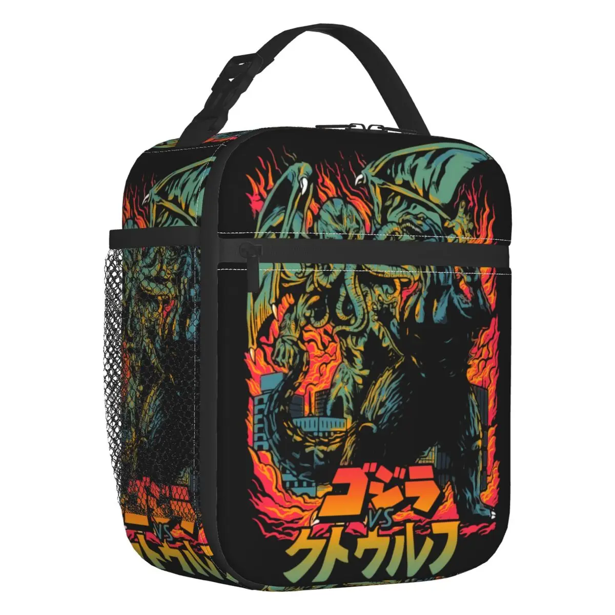 Necronomicon Octopus Lovecraft Insulated Lunch Bag Women Leakproof Clash of Gods Cthulhu Thermal Cooler Lunch Tote Office Picnic