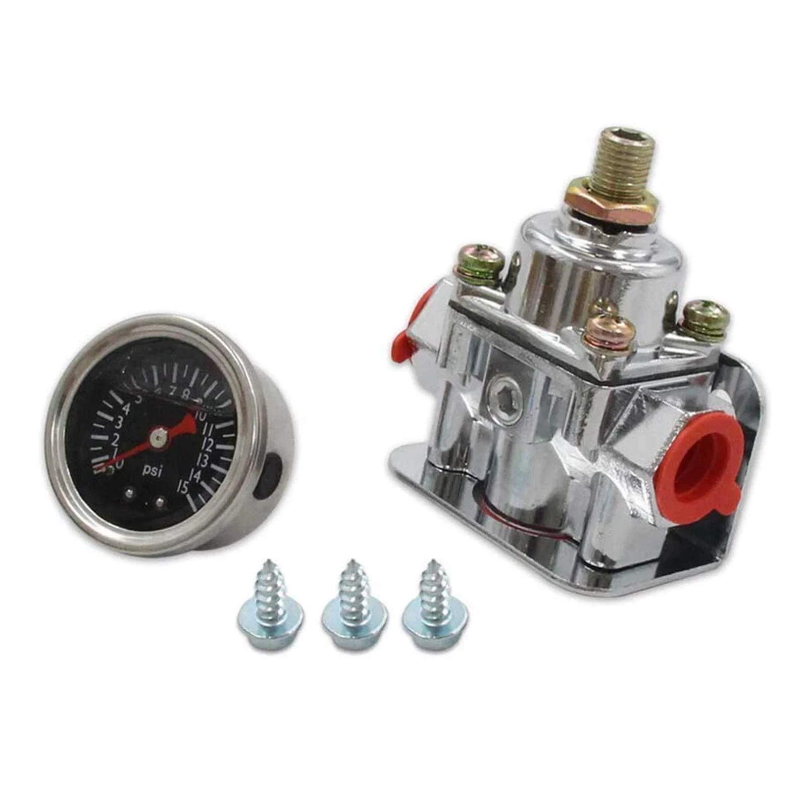 

Регулятор давления топлива с манометром, регулятор низкого давления топлива из цинкового сплава, замена для карбюратора, 1-4 PSI, 12-804