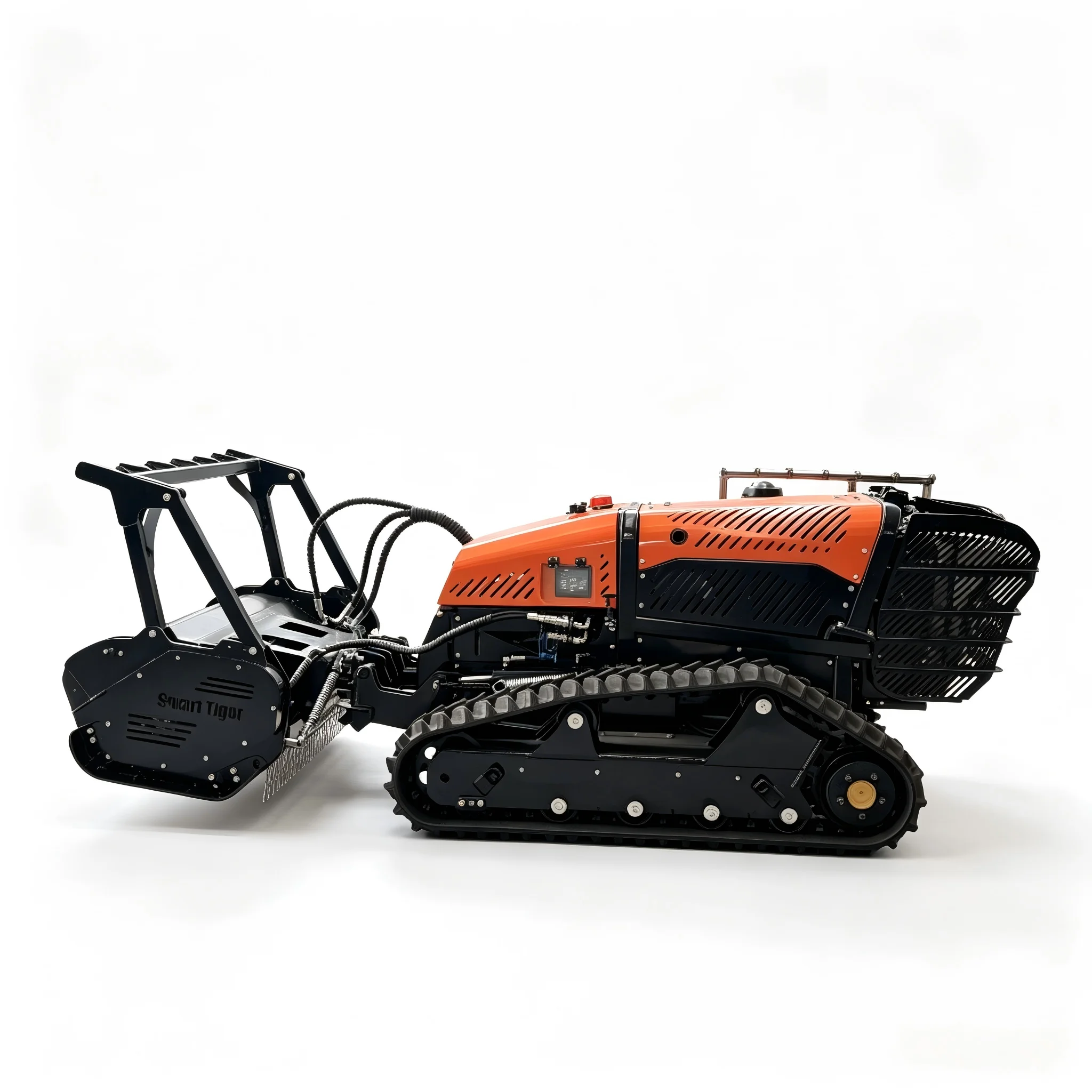 Intelligent 38HP Autonomous Remote Control Lawn Mower with RTK GNSS System for Precise Agriculture and Solar Farm Maintenance.