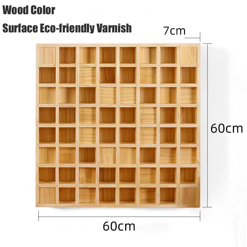 New Arrival Waffle Style Solid Wood Acoustic Diffuser Panel 60x60x7cm for Home Studio,Private Cinema Acoustic Treatment Art