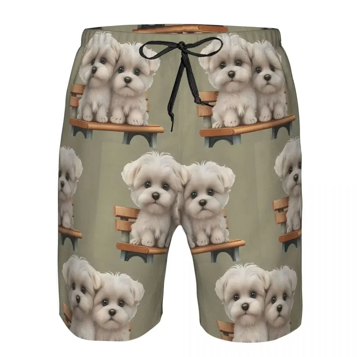 Border Collie Pet Dog Trunks Beach Board Shorts Casual Quick Dry Swimming Summer Men Pants