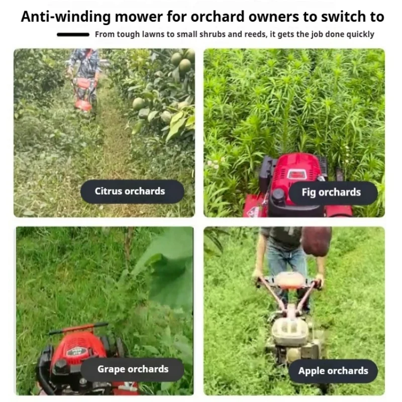 Four Wheel Walk Behind Self-propelled Flail Mower Adjustable Stubble Height Grass Chopper Flexible Turning (Customized)