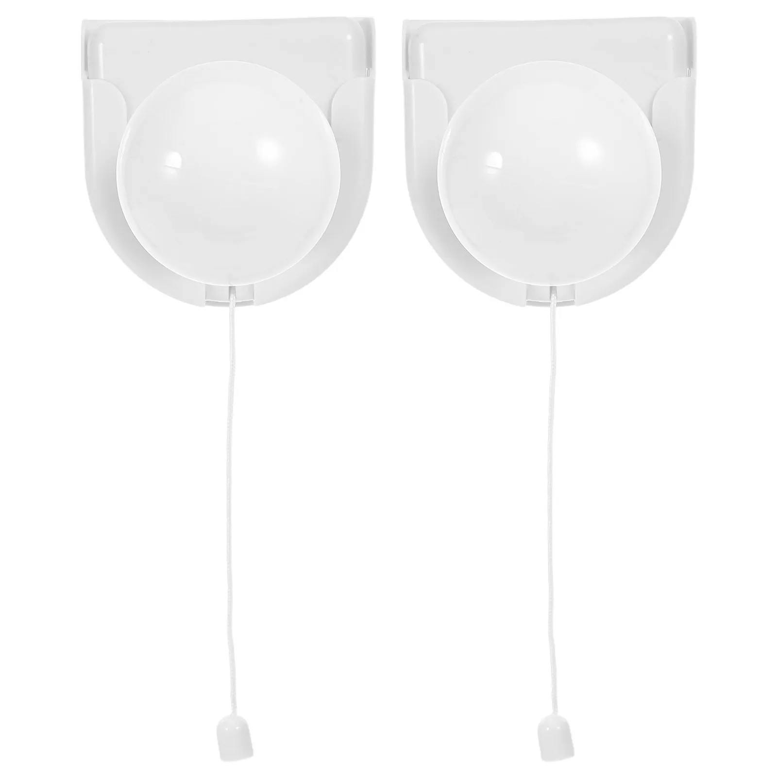2個入り、持ち運び可能なワイヤレスledプルコード式壁掛けライト。電池式で、クローゼット、寝室、緊急時に使用できる手動式のランプ。