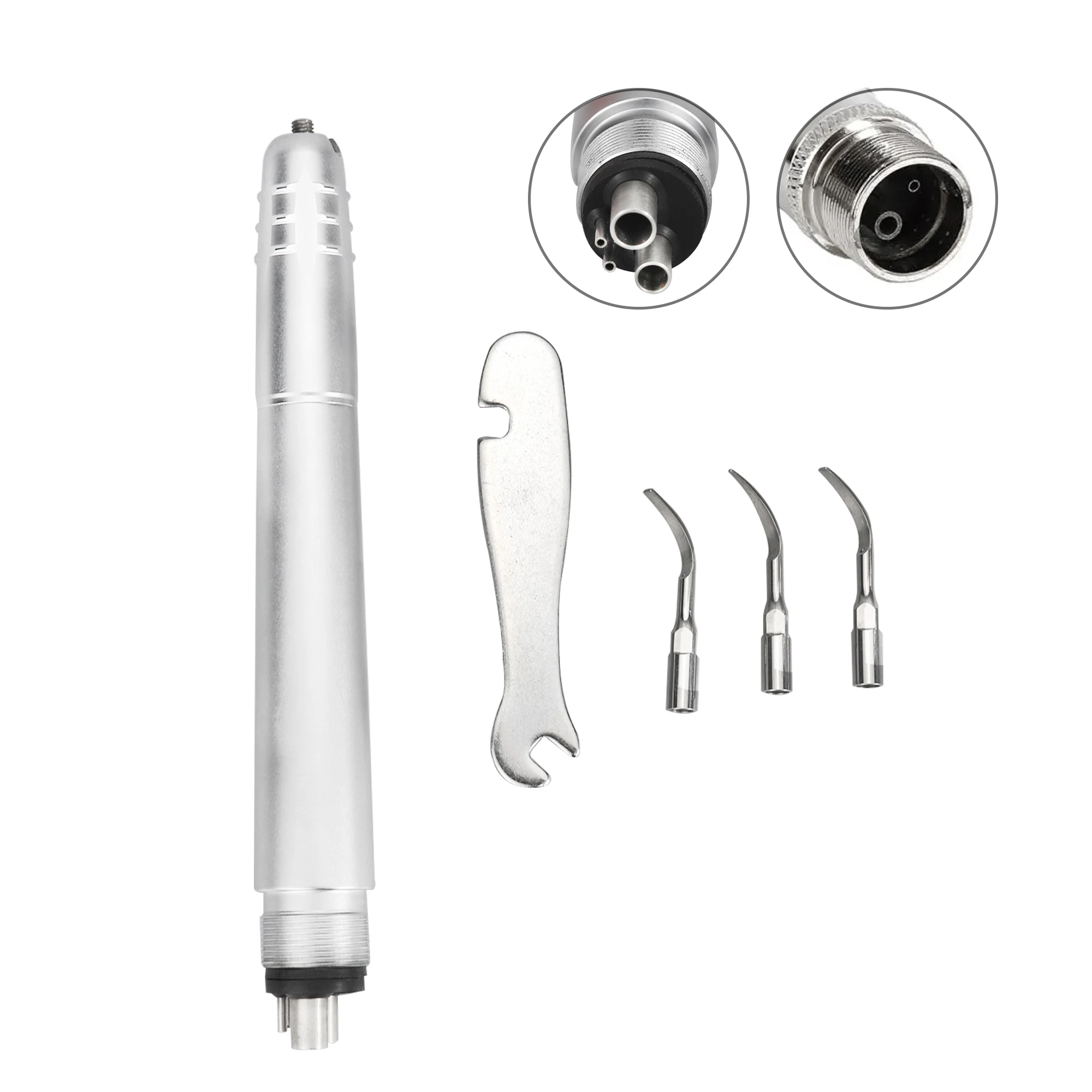 AS2000 Dental 2/4 Hole Air Scaler with 3 Tips Polisher Flow