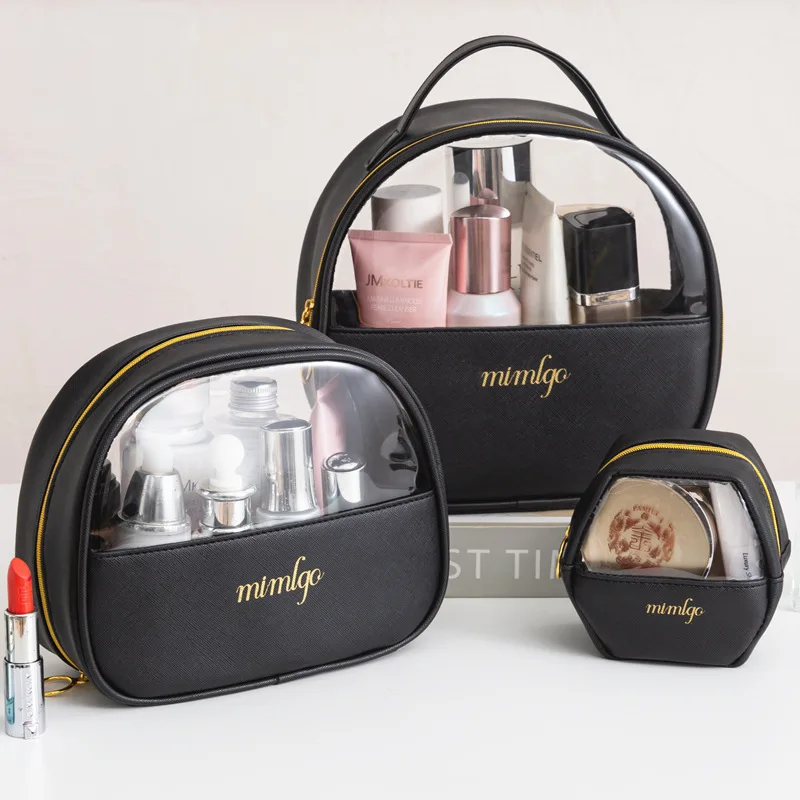 Fashionable and Transparent Korean Cosmetic Bag with Large Capacity