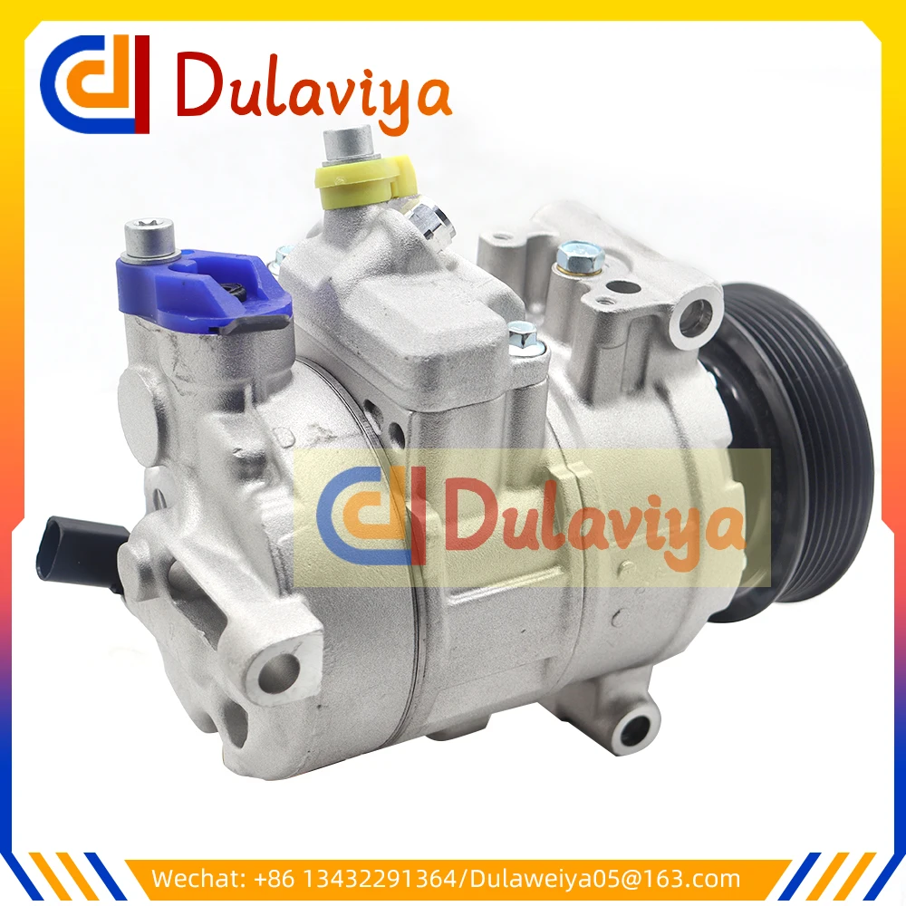 12V AC Compressor 6SEU14C for Volkswagen AMAROK TRANSPORTER MULTIVAN 2.0 TDI 7E0820803J 7E0820803H 447150-2601 447150-2603