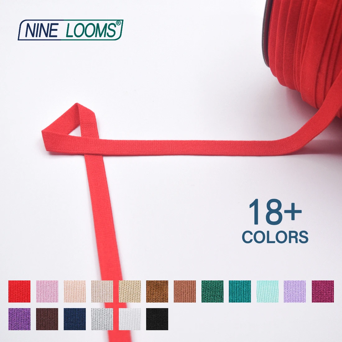 NINE LOOMS Bra Strap Elastic Bands 3/8\