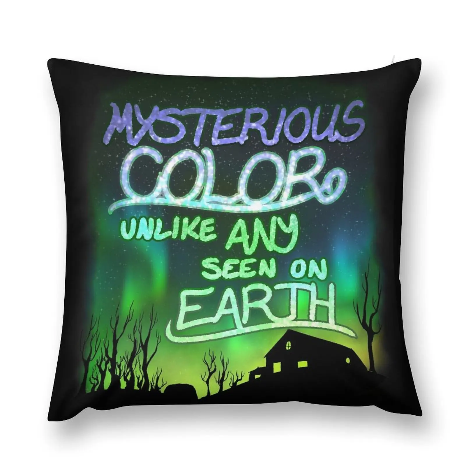 Mysterious Color Unlike Any Seen On Earth Throw Pillow Embroidered Cushion Cover Decorative Cover For Living Room pillow