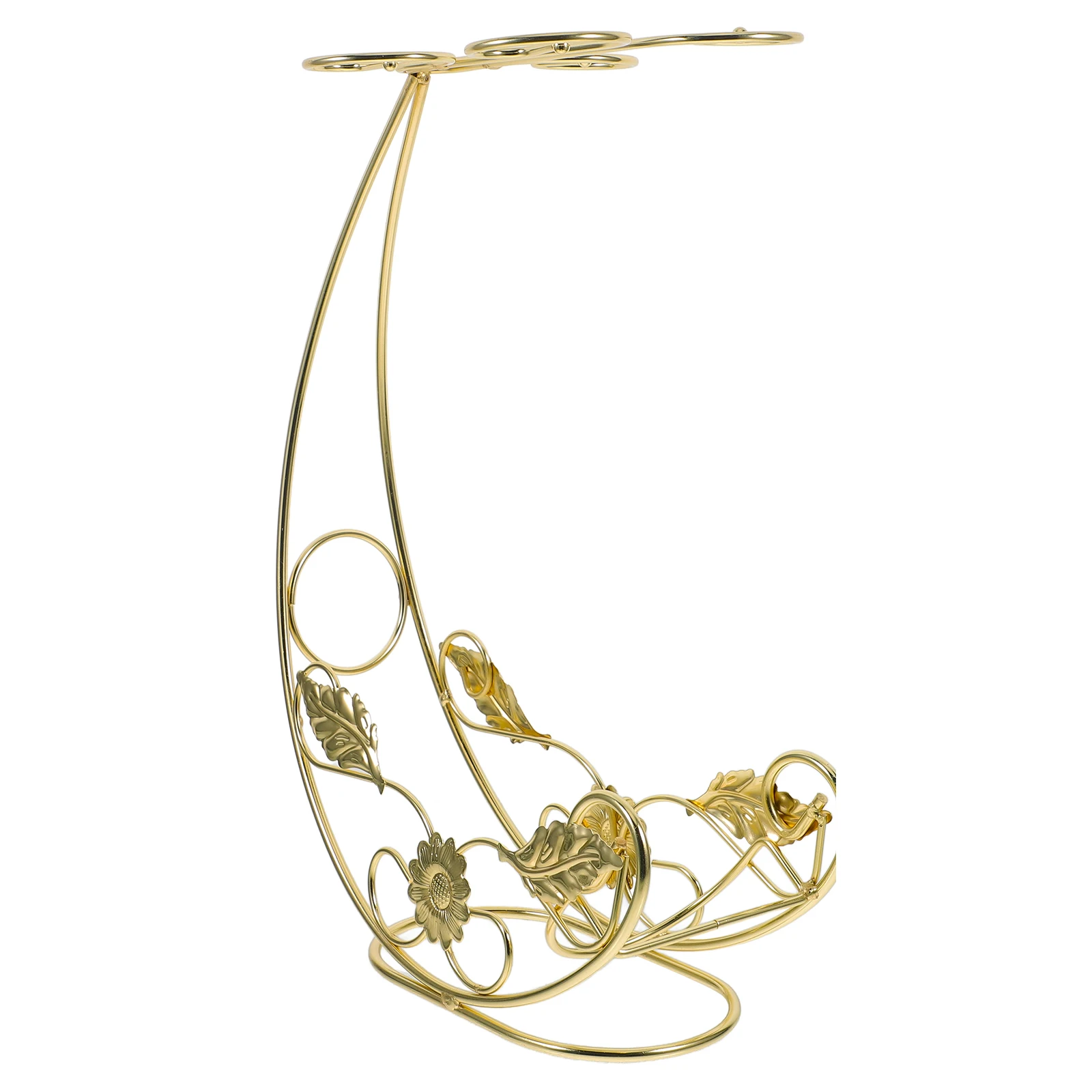 

Lattice Upside down Glass Stand Baby Kitchen Iron Tall Display Bottle Shelf Rack