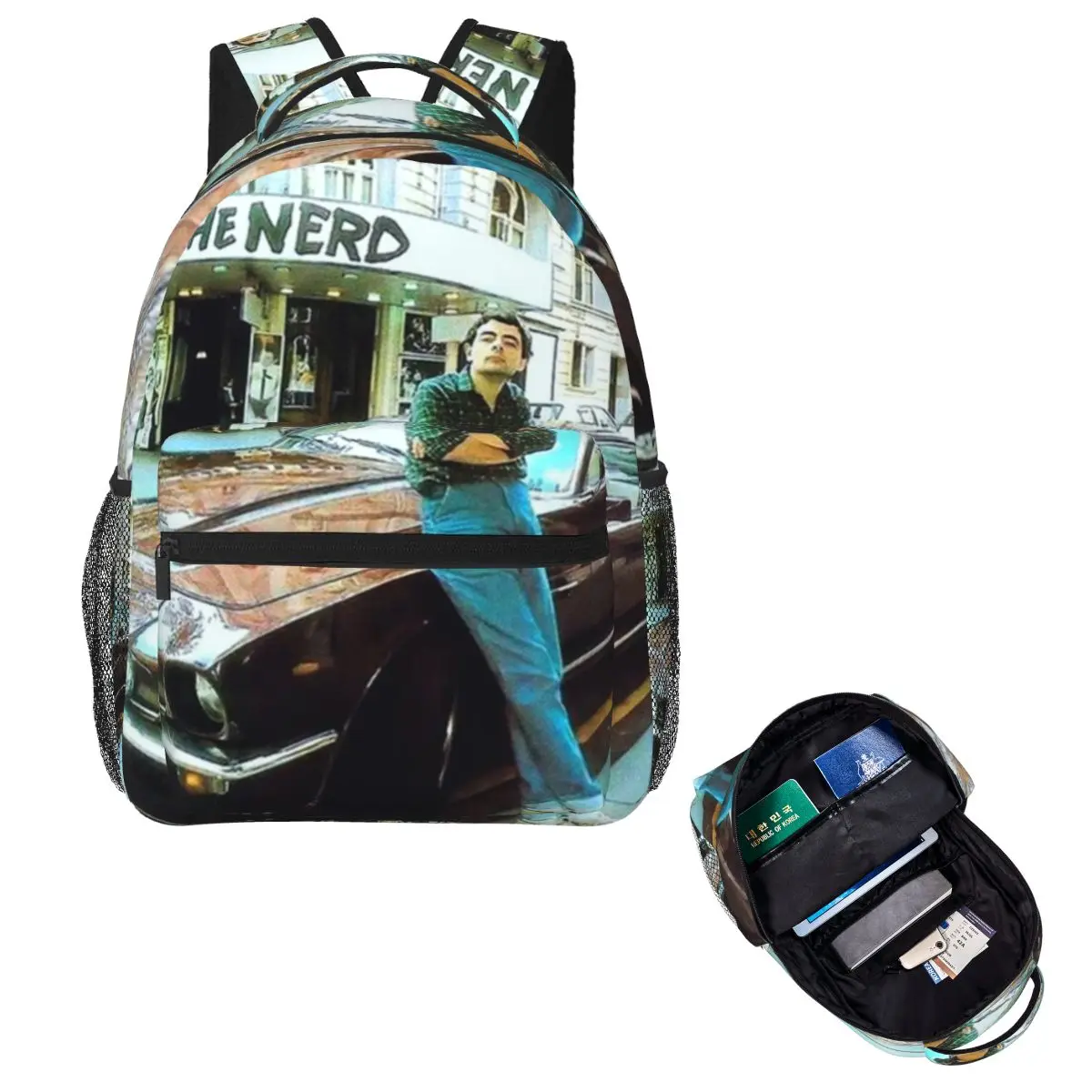 

Vintage Cool Rowan Atkinson Aka Mr Bean Backpack Hot Sale Daypack Large Capacity Boys Girls BookBag School Bag Shoulder Bags