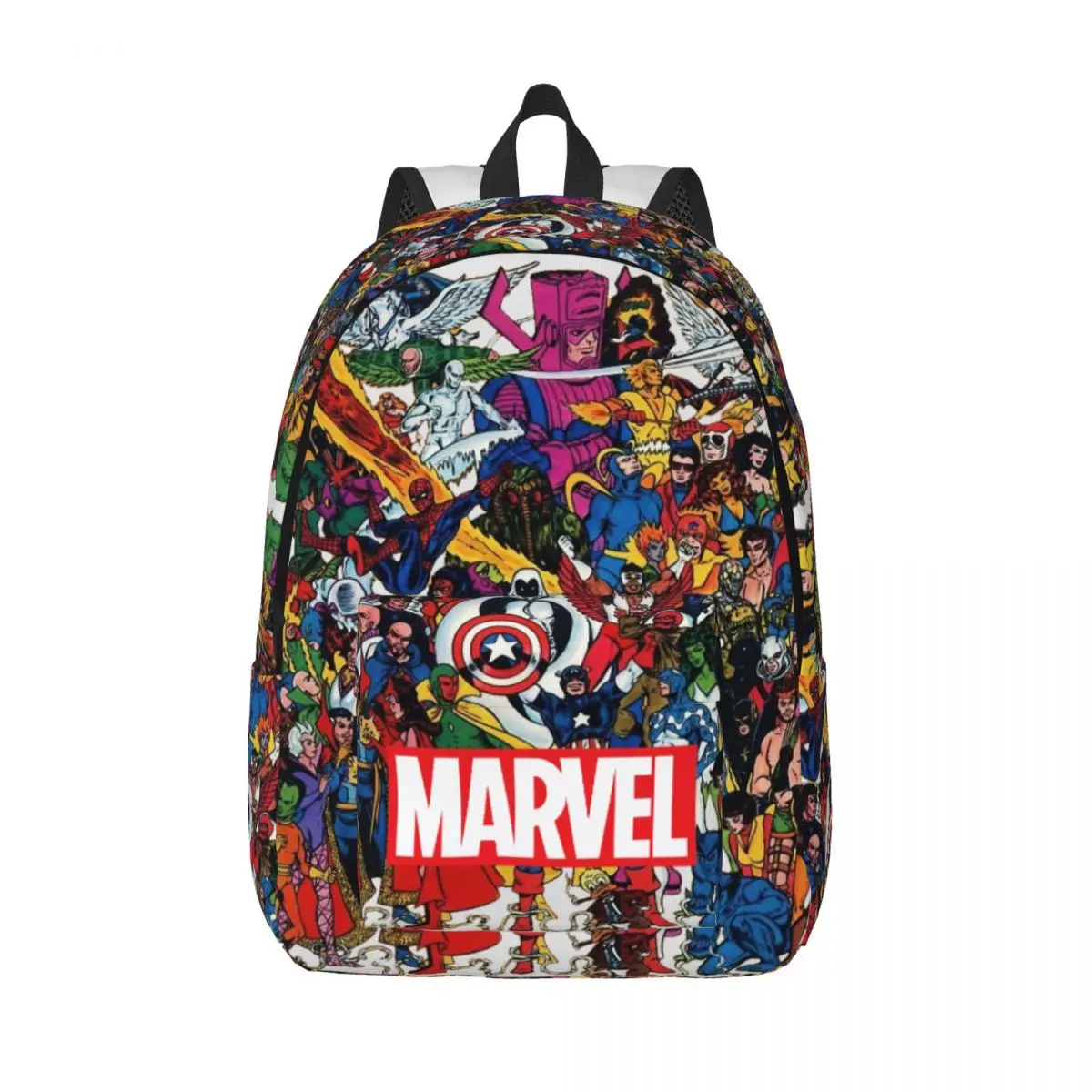 Hiking Marvel Retro Washable Fashionable Marvel Avenger Film College Bag Office Staff Rucksack Birthday Gift